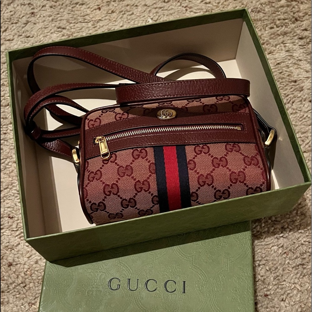 Authentic Ophidia mini bag with Web - Picture 2 of 16